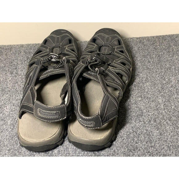 Northside mens sports/athletic sandal, black with gray and white trim, size 11 - Picture 3 of 8